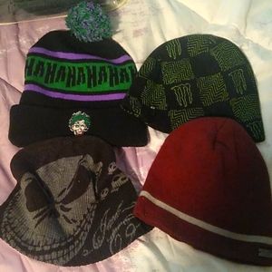 Levi's, Monster, Disney, and DC beanie bundle